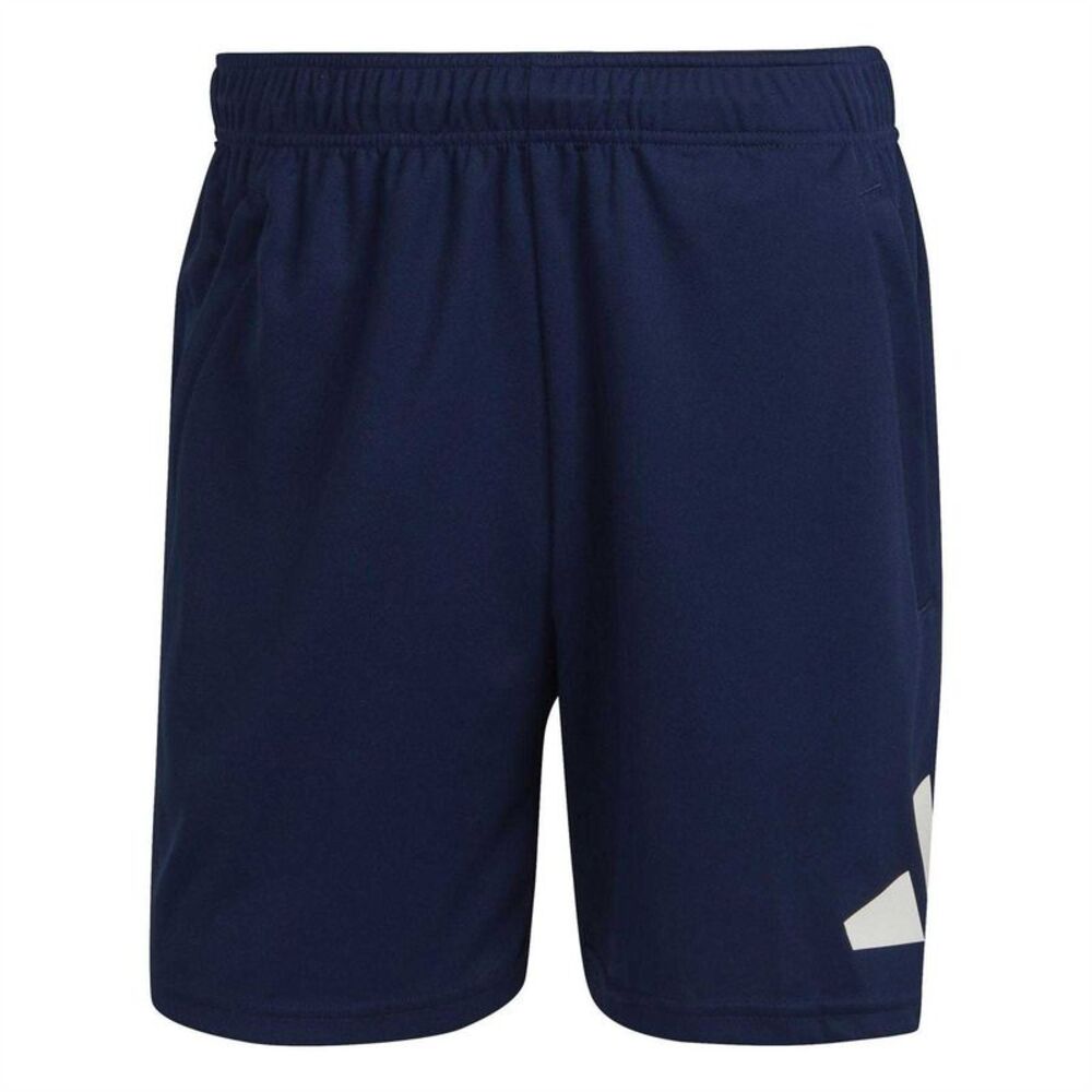 Adidas Mens Train Essentials Logo Shorts / Dark Blue